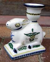 Set of Two Rabbit Candlesticks